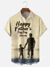 Moisture-wicking Father's Day Dad Son Chest Pocket Casual Shirt