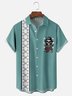 Moisture-wicking Pirate Chest Pocket Bowling Shirt