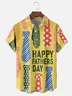 Moisture-wicking Father‘s Day Tie Chest Pocket Casual Shirt