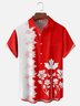 Moisture-wicking Canada Day Maple Leaf Chest Pocket Casual Shirt