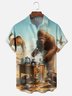Moisture-wicking Bigfoot Desert Brewing Coffee Chest Pocket Hawaiian Shirt
