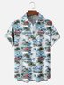 Moisture-wicking Beach Retro Car Chest Pocket Hawaiian Shirt