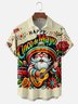 Moisture Wicking Cinco De Mayo Big Hat Gnome Chest Pocket Hawaiian Shirt