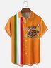 Moisture-wicking Cinco de Mayo Skeleton Chest Pocket Bowling Shirt