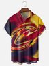 Moisture-wicking American Basketball Cleveland Art Cavaliers Fun Chest Pocket Casual Shirt