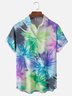 Moisture Wicking Ombre Tie Dye Chest Pocket Hawaiian Shirt