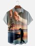 Moisture-wicking Happy Father's Day Great Father's Love Back Art Chest Pocket Casual Shirt