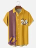 Moisture-wicking American Basketball Los Angeles Art Black Mamba Spirit Lakers Fun Chest Pocket Bowling Shirt