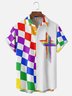 Moisture-wicking LGBT Pride Month Chest Pocket Casual Shirt