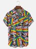 Moisture-wicking LGBT Pride Month Rainbow Duck Chest Pocket Casual Shirt