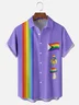 Moisture-wicking LGBT Pride Month Chest Pocket Casual Shirt