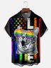 Moisture-wicking LGBT Pride Month Chest Pocket Casual Shirt
