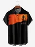 Tall Size Moisture-wicking Easter Cross Chest Pocket Casual Shirt