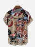Tall Size Moisture-wicking American Flag Barbecue Chef Pig Chest Pocket Hawaiian Shirt