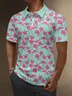 Moisture Wicking Hawaiian Flamingo Golf Polo