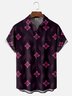 Moisture Wicking Geometric Chest Pocket Hawaiian Shirt