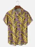 Moisture Wicking Banana Shark Chest Pocket Hawaiian Shirt
