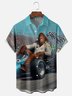 Moisture-wicking Fun Racer Bigfoot Chest Pocket Hawaiian Shirt