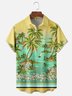 Moisture Wicking Gradient Coconut Chest Pocket Hawaiian Shirt