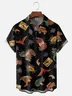 Moisture Wicking Dinosaur Chest Pocket Hawaiian Shirt