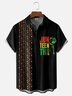 Moisture-wicking Juneteenth African Freedom Chest Pocket Bowling Shirt