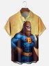 Moisture-wicking Fun Super Bigfoot Hero Chest Pocket Hawaiian Shirt