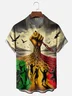 Moisture-wicking Juneteenth Broken Chain Chest Pocket Casual Shirt