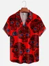 Moisture-wicking Rock Roll Skull Aloha Shirt