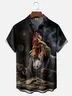 Moisture-wicking Cockfather Chest Pocket Hawaiian Shirt