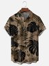 Moisture-wicking Monstera Hibiscus Flower Chest Pocket Hawaiian Shirt