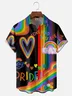 Moisture-wicking LGBT Pride Month Chest Pocket Casual Shirt
