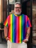 LGBT Rainbow Striped T-shirt