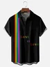 Moisture-wicking LGBT Love is Love Chest Pocket Casual Shirt