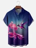 Moisture-wicking Hummingbird Chest Pocket Hawaiian Shirt