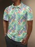 Moisture Wicking Hawaiian Leaf Bird Golf Polo