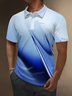 Moisture Wicking Artistic Abstract Gradient Colors Golf Polo