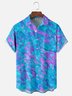 Moisture-wicking Artistic Abstract Chest Pocket Casual Shirt