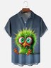 Tall Size Moisture-wicking Silly Chicken Chest Pocket Hawaiian Shirt