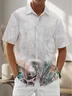 Moisture Wicking Plants Chest Pocket Hawaiian Shirt
