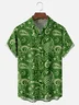 Tall Size Moisture-wicking Paisley Floral Chest Pocket Casual Shirt