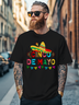 Men's Cinco de Mayo Mexican Slogan Art Fitted T-shirts