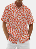 Moisture Wicking Plants Flowers Chest Pocket Hawaiian Shirt