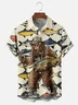 Moisture-wicking Bigfoot Fishing Chest Pocket Hawaiian Shirt