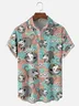 Moisture-wicking Mouse Screaming Funny Cartoon Chest Pocket Casual Shirt
