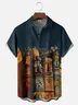 Moisture-wicking Tiki Chest Pocket Hawaiian Shirt
