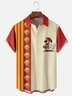 Moisture-wicking Sandwich Hamburger Fast Food Chicken Chest Pocket Bowling Shirt