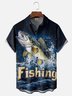 Moisture-wicking Fishing Chest Pocket Hawaiian Shirt