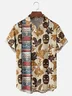 Moisture-wicking Tiki Chest Pocket Hawaiian Shirt