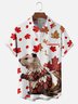 Moisture-wicking Canada Day Maple Leaf Beaver Chest Pocket Casual Shirt
