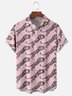 Moisture-wicking Cheetah Print Multicolor Chest Pocket Hawaiian Shirt